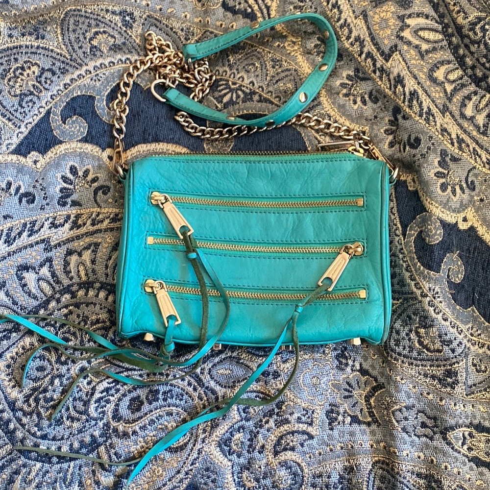 Rebecca Minkoff teal crossbody